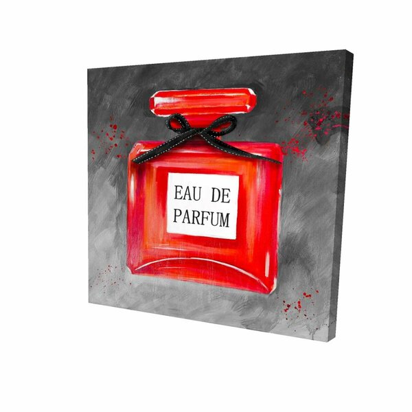 Fondo 12 x 12 in. Perfume Red Bottle-Print on Canvas FO3331847